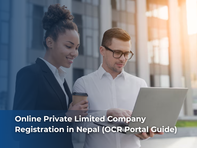 “Foreign investors completing online Private Limited Company registration in Nepal using OCR portal.”