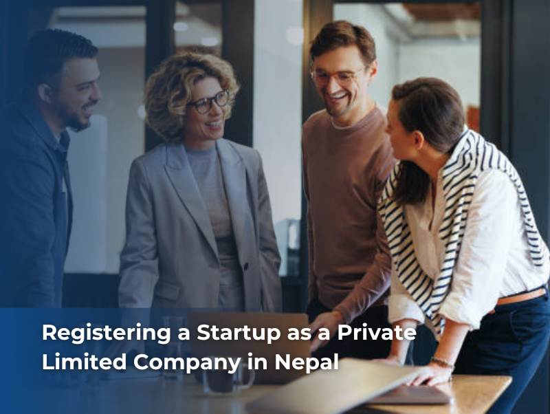 Startup founders in Nepal registering a Private Limited Company through the Office of Company Registrar.