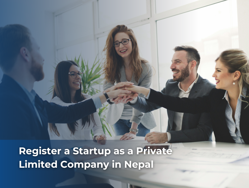 Startup founders in Nepal registering a Private Limited Company through the Office of Company Registrar.