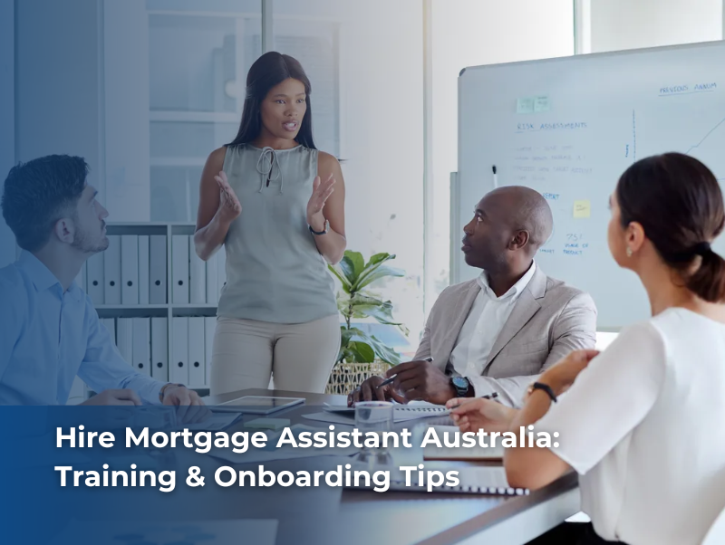Mortgage assistant in Australia receiving training and onboarding to improve compliance and efficiency for brokers.
