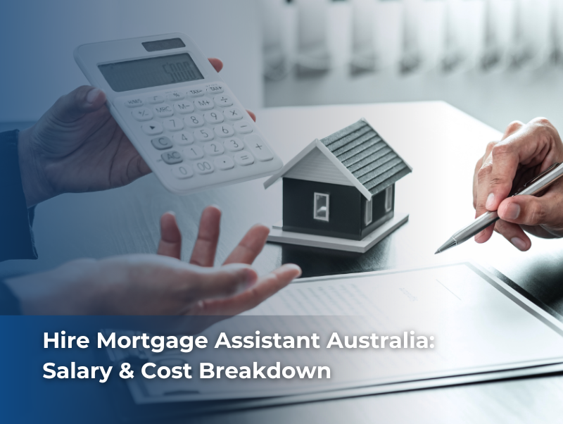 Mortgage assistant in Australia reviewing salary and cost breakdown reports for brokers seeking cost efficiency and scalability.