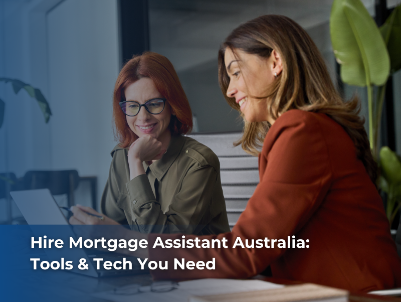 Mortgage assistant in Australia using digital tools and cloud-based systems to manage loan applications securely and efficiently.