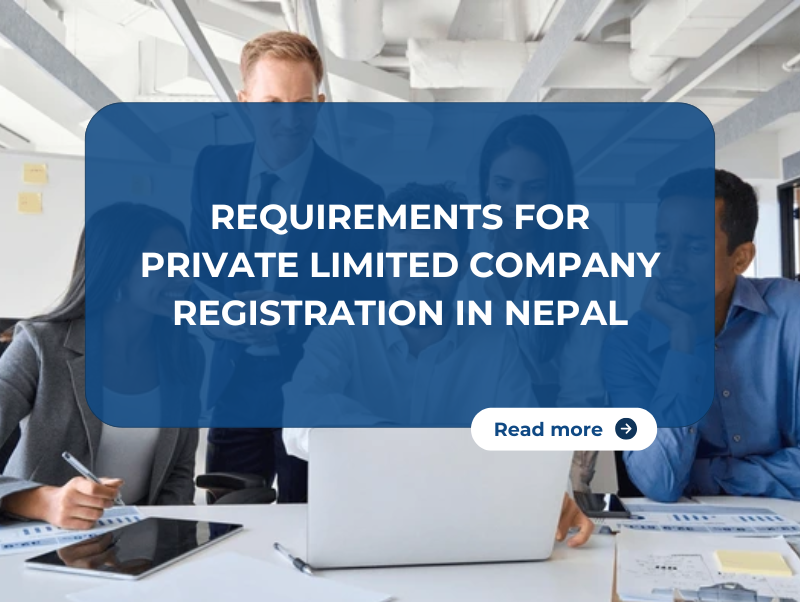 Foreign business consultant reviewing documents for private limited company registration in Nepal (2025).