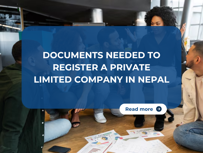 Foreign investor preparing documents for private limited company registration in Nepal with consultant reviewing compliance checklist 2025.